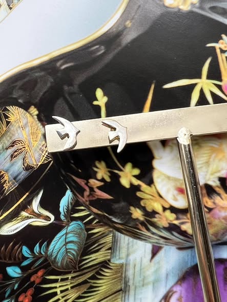 C&J銀製和平鴿造型小耳環