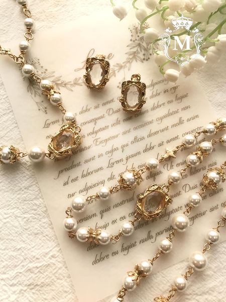 Hera女神系列首飾-珍珠白