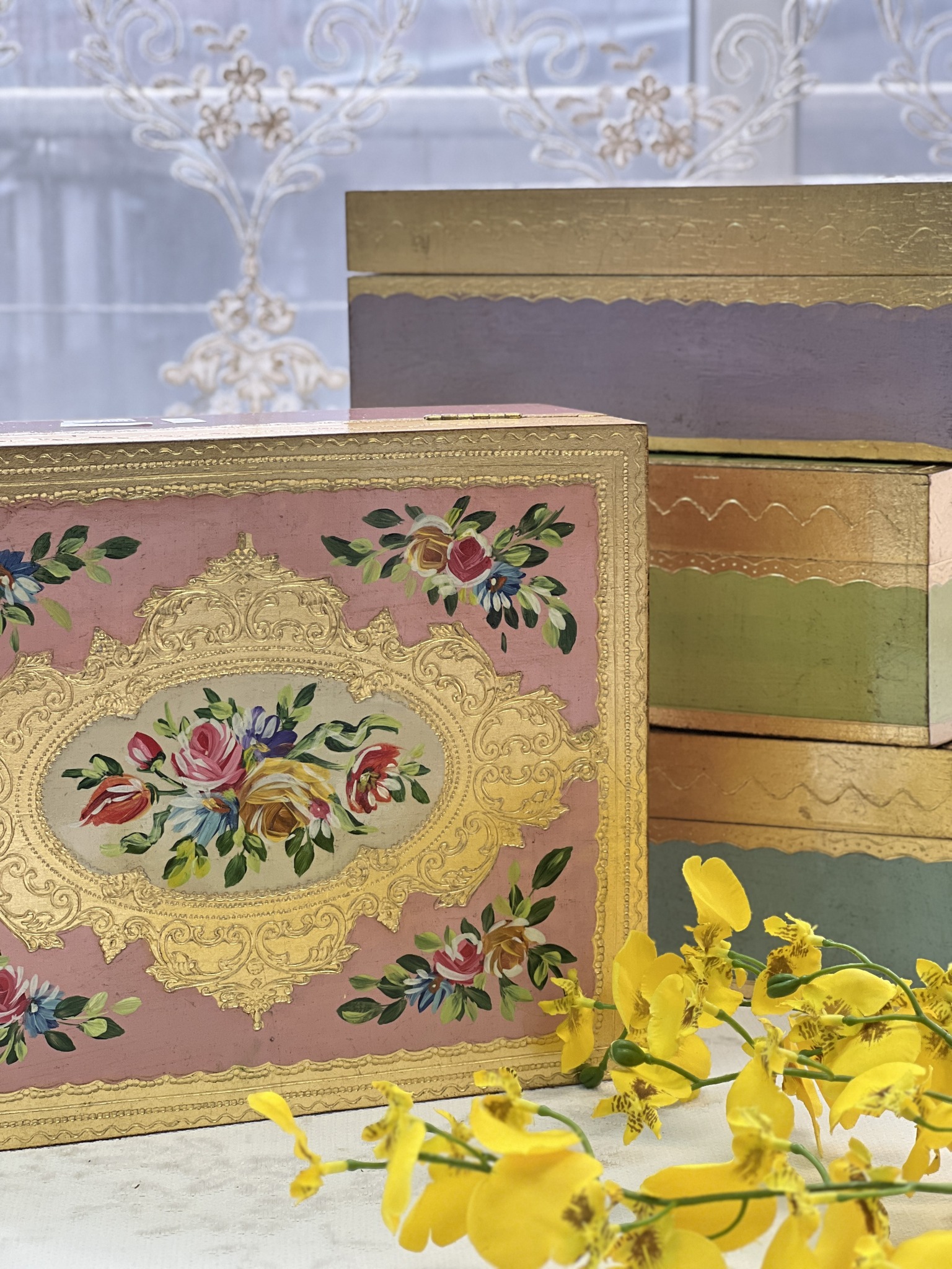 義大利佛羅倫斯手工長方型儲物盒