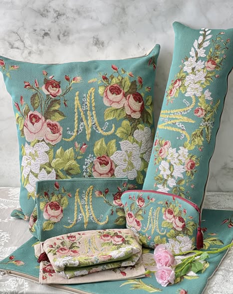 歐洲ADL刺繡抱枕套