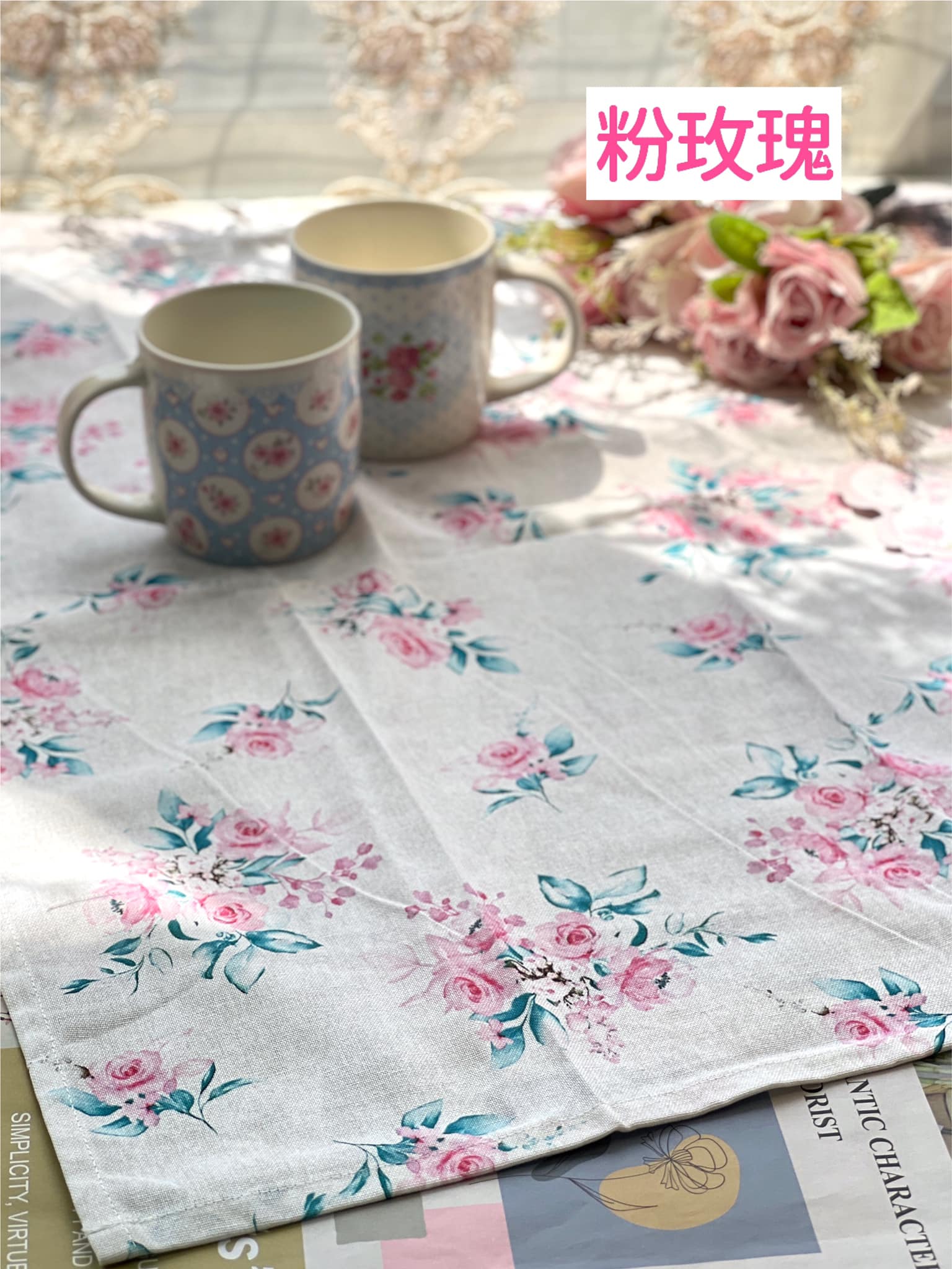 Isabelle Rose純棉廚房毛巾/玫瑰花語系列-抹布2入組