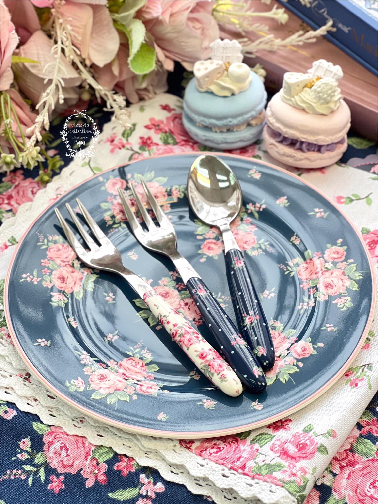 Isabelle Rose玫瑰韻致餐具系列-小茶匙/蛋糕叉