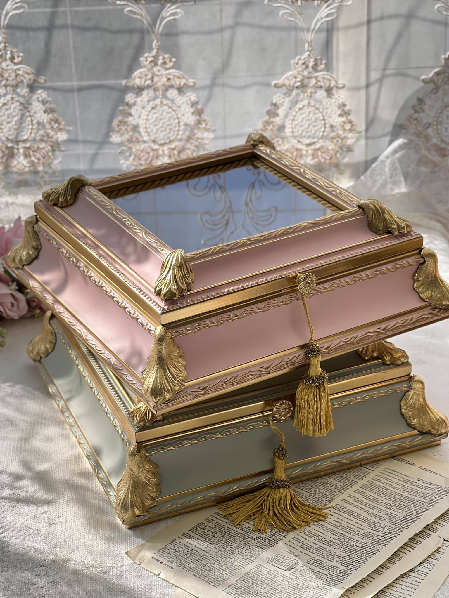 義大利佛羅倫斯手繪純色珠寶展示盒