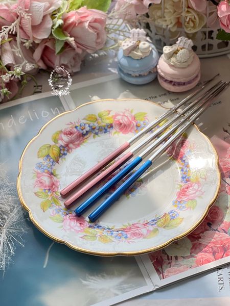 馬卡龍不銹鋼筷子(3雙一組)