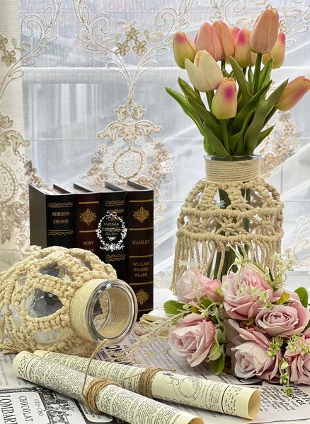 歐洲輕奢鏤空蕾絲花瓶