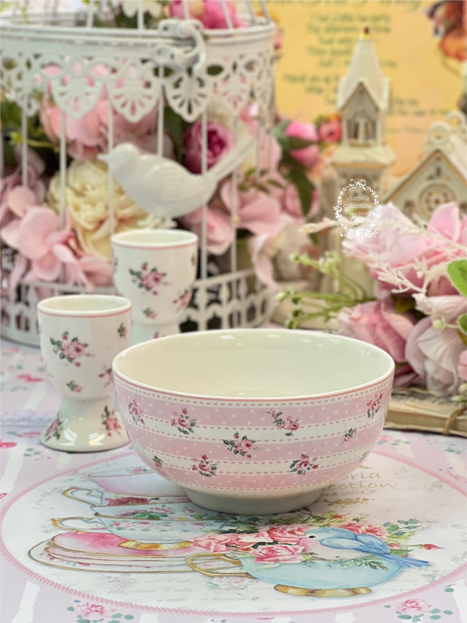 Isabelle Rose玫瑰韻致系列-瓷碗/蛋架