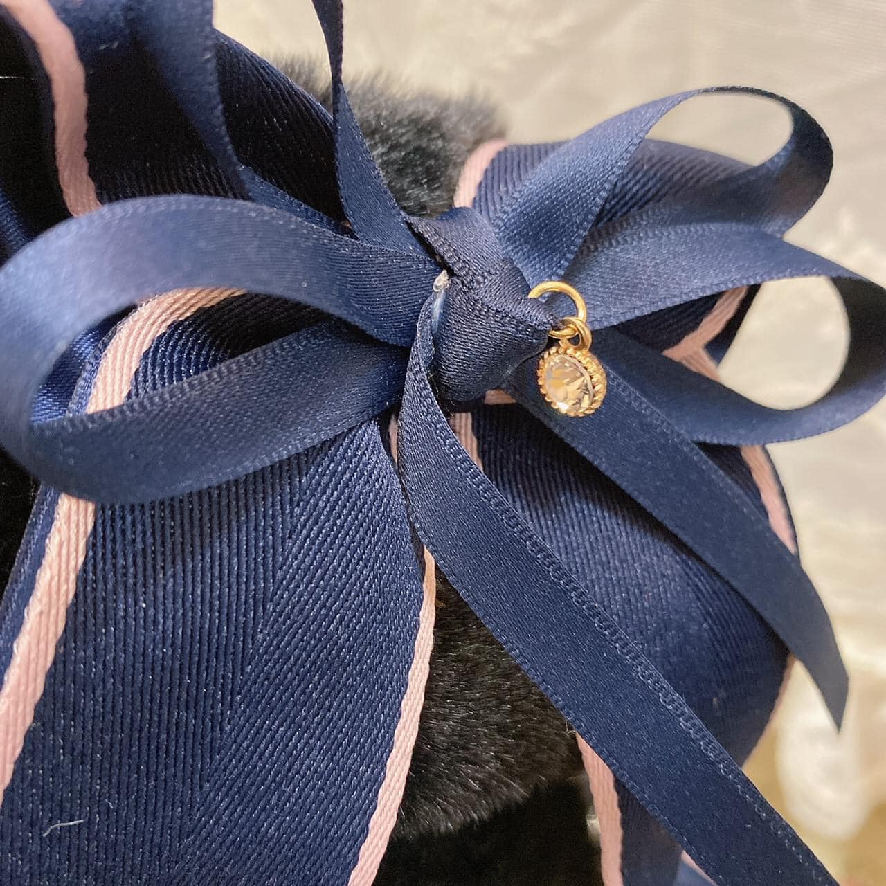 秋冬毛絨蝴蝶結室內拖鞋