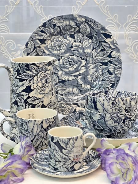 英國伯利墨藍芙蓉餐具系列