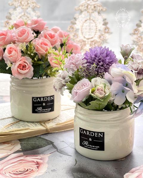 仿真花朵室內小盆栽