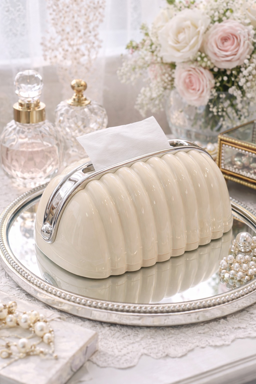 北歐超質感貝殼面紙盒