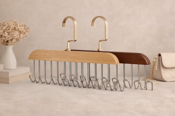 質感木質掛勾架
