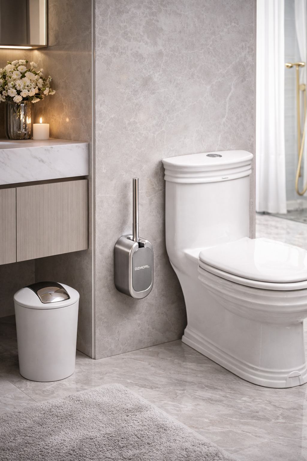 隱藏式壁掛馬桶刷