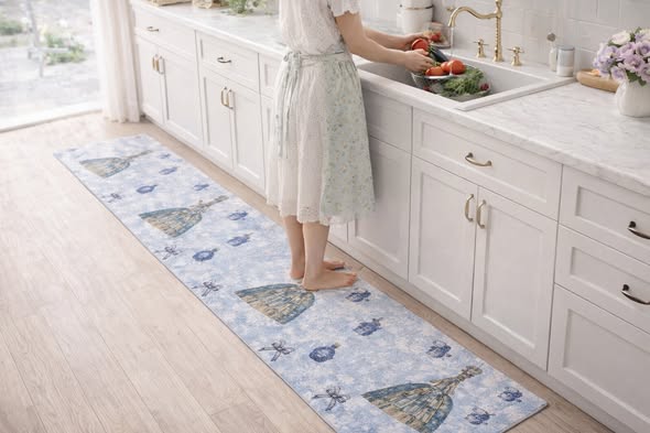 18世紀貴族花園超吸水軟墊/地墊 (長款)