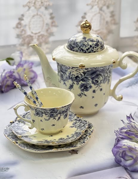 法式藍玫瑰下午茶套組