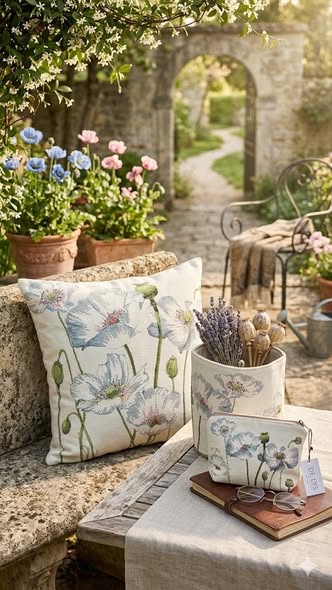 歐洲ADL刺繡抱枕套