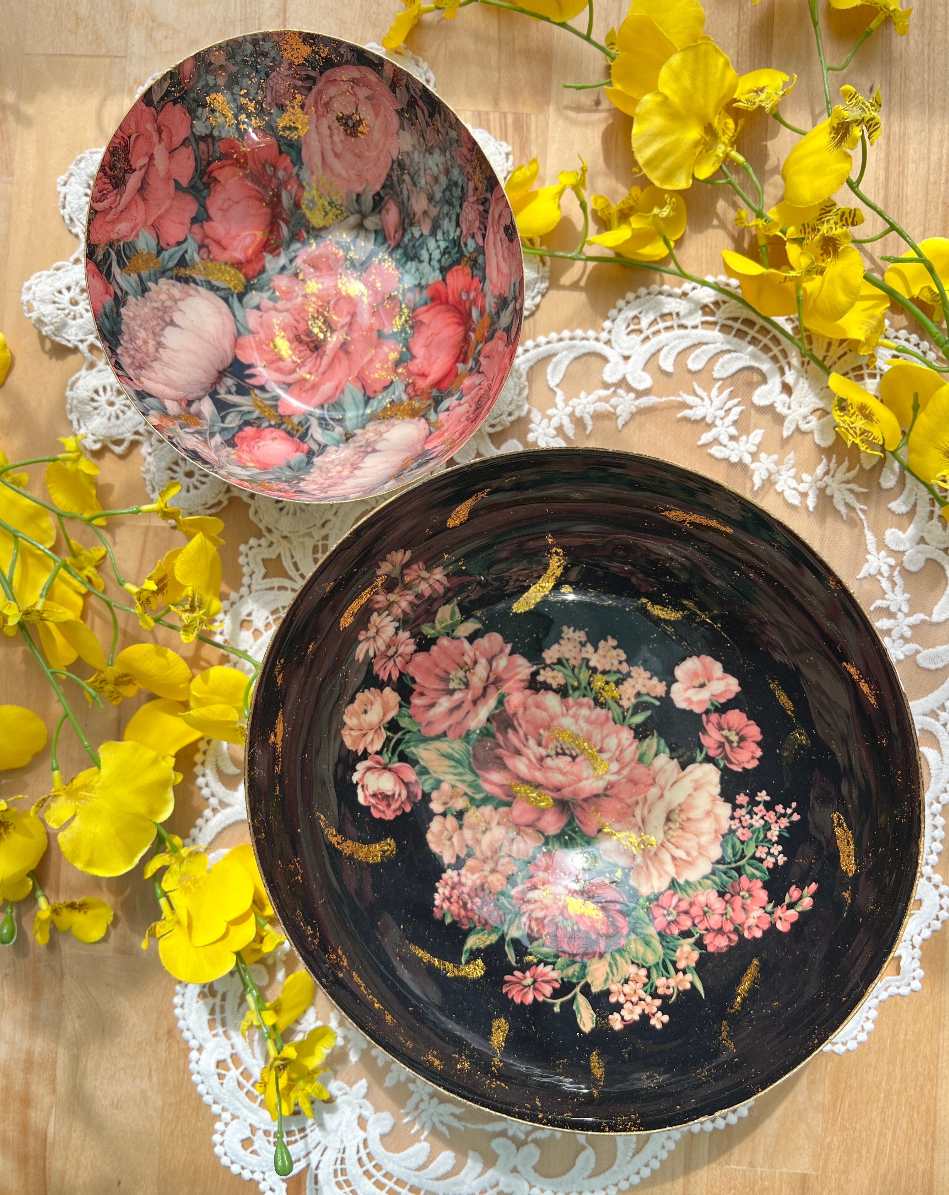 凡爾賽金箔花園碗