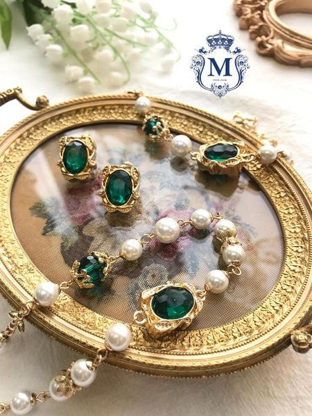 Hera女神系列首飾-復古綠