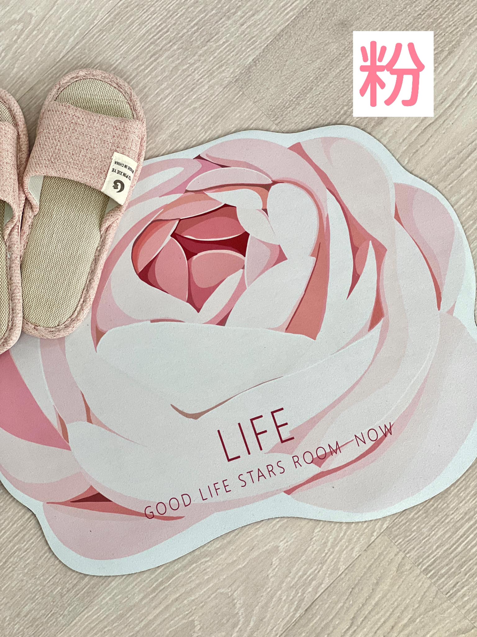 玫瑰花廚房檯面硅藻土吸水墊