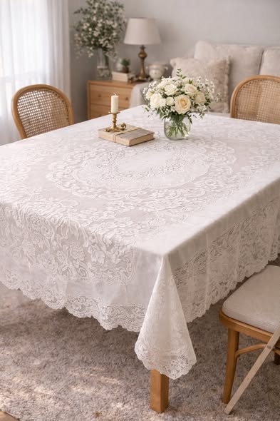 歐式簡約蕾絲桌布