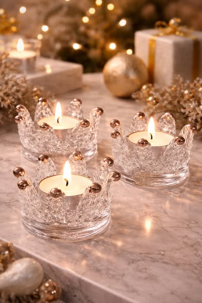 維多利亞皇冠玻璃飾品座