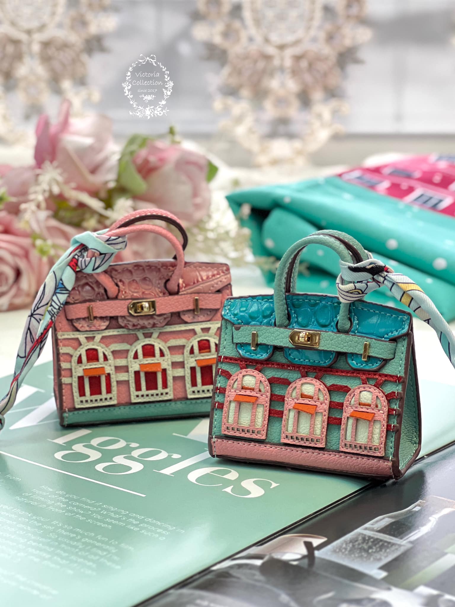 小房子迷你凱麗柏金包掛飾