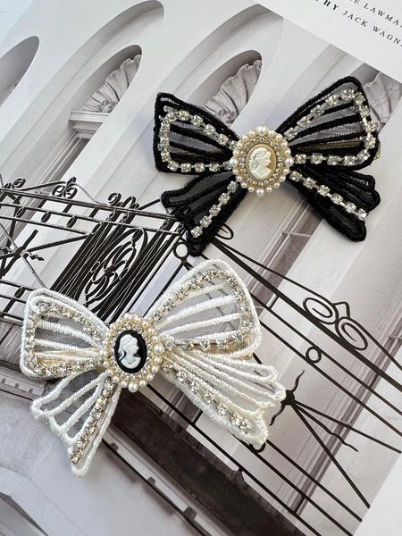 正韓飾品-古典仕女蝴蝶結髮夾