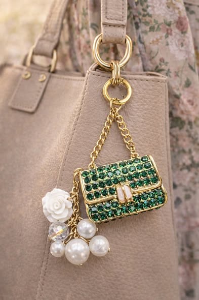 璀璨小香風鑰匙圈