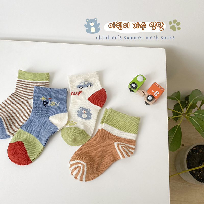 春夏薄款卡通襪子組