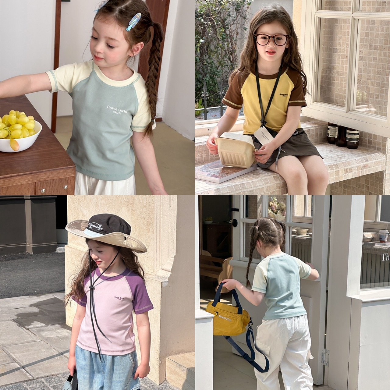 彈力修身拼袖上衣