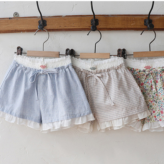 氣質蕾絲花邊短褲