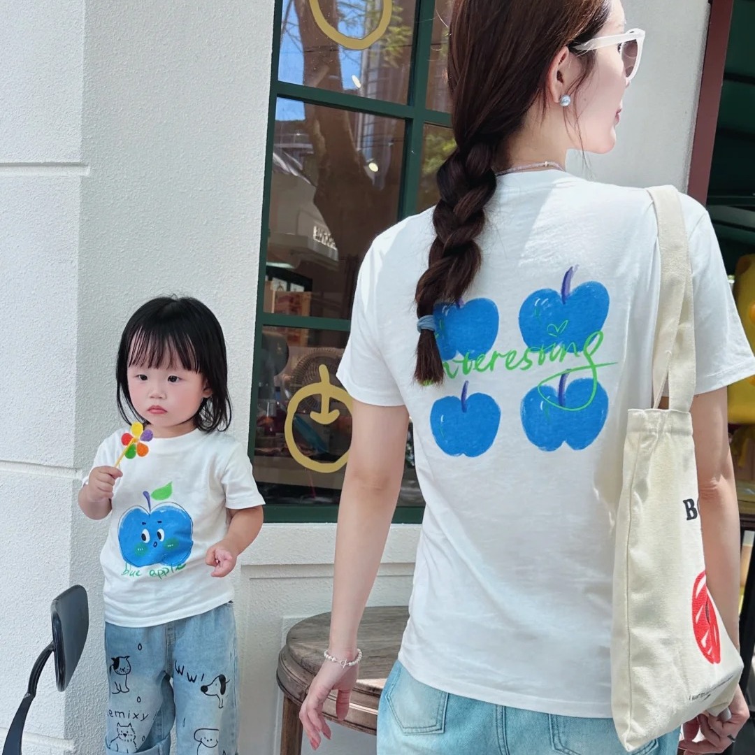 小蘋果短袖T恤親子裝