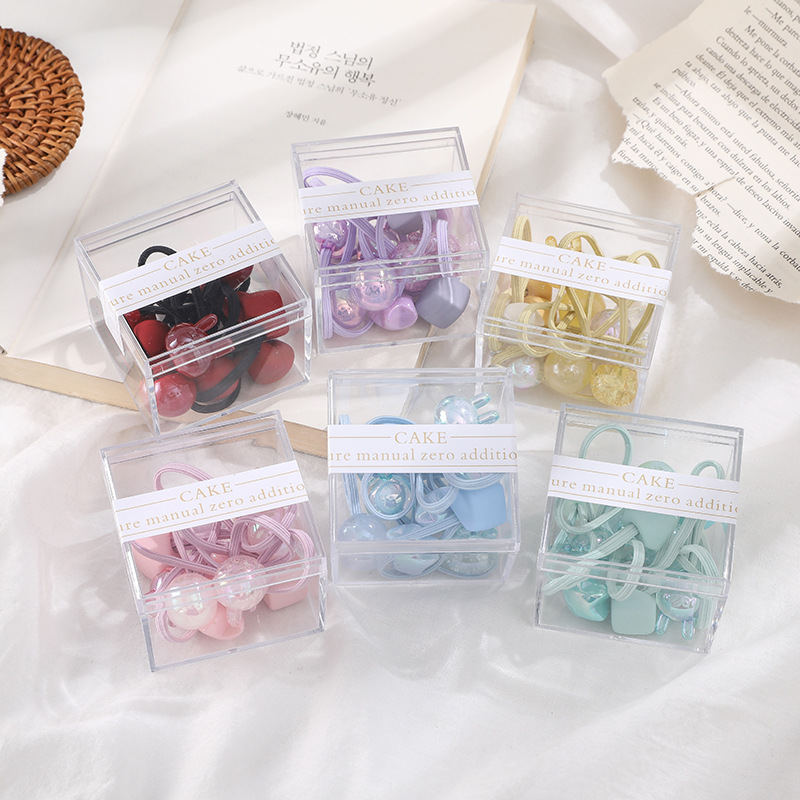 盒裝糖果色髮圈