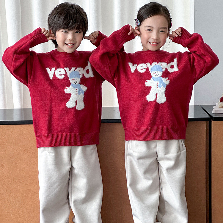 聖誕雪人紅色毛衣