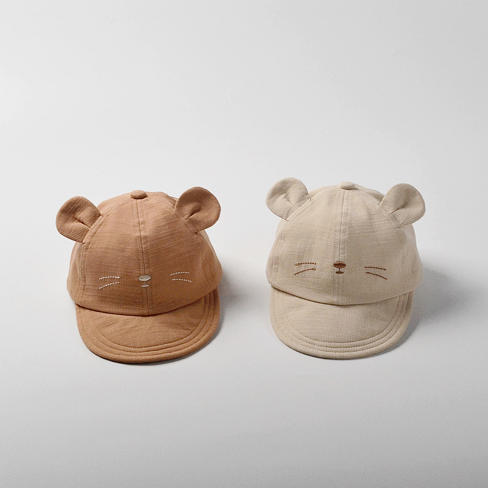 小熊耳朵鴨舌帽