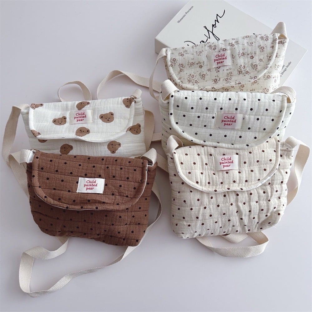 韓系棉布單肩包