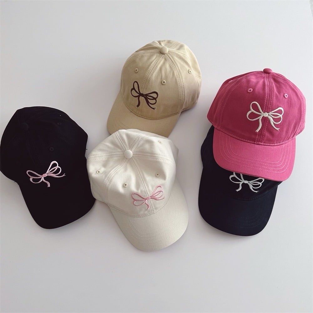 親子款 蝴蝶結鴨舌帽