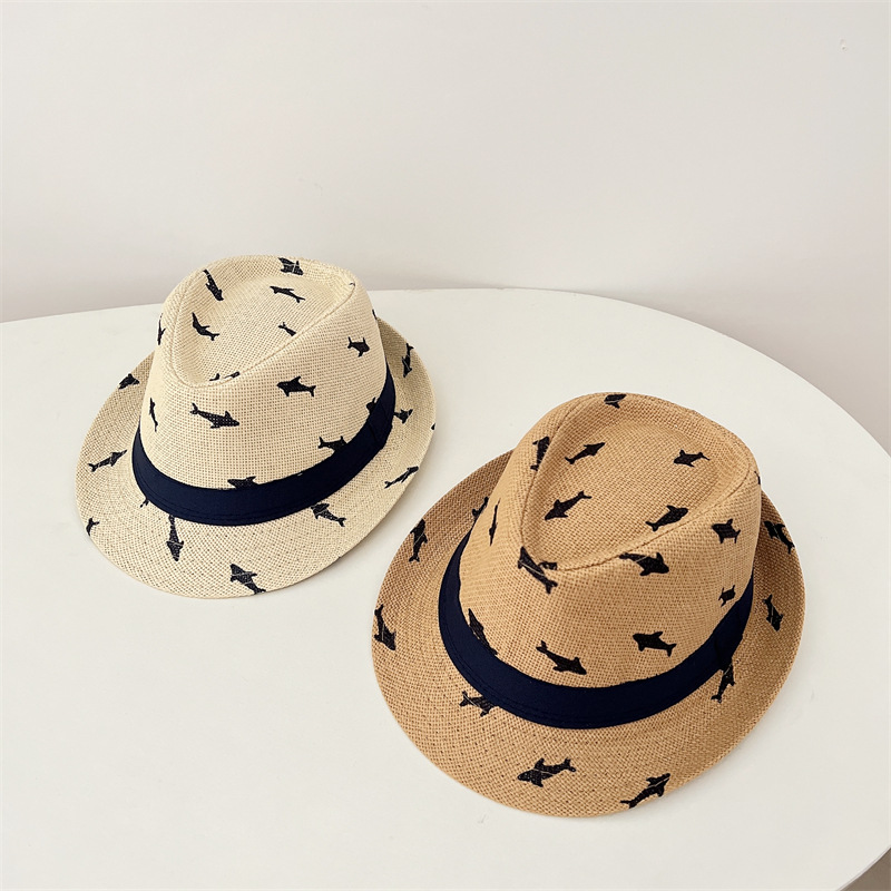 滿版海豚紳士草帽