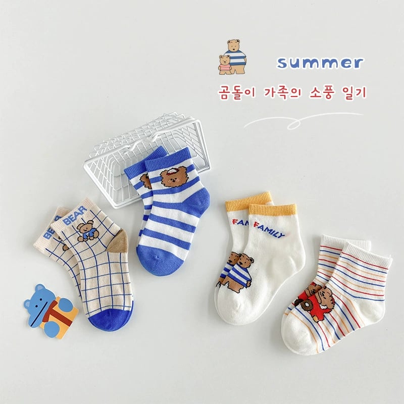 可愛小熊襪子組