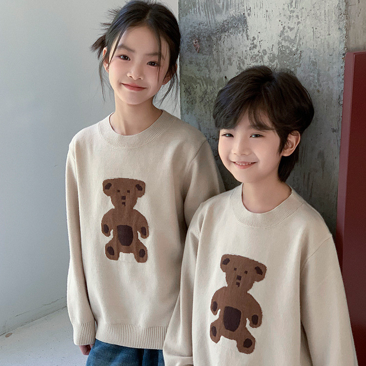 卡通小熊針織上衣