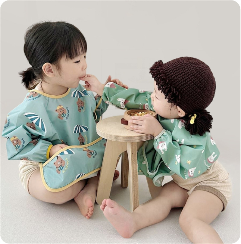 防髒防水畫畫吃飯圍兜