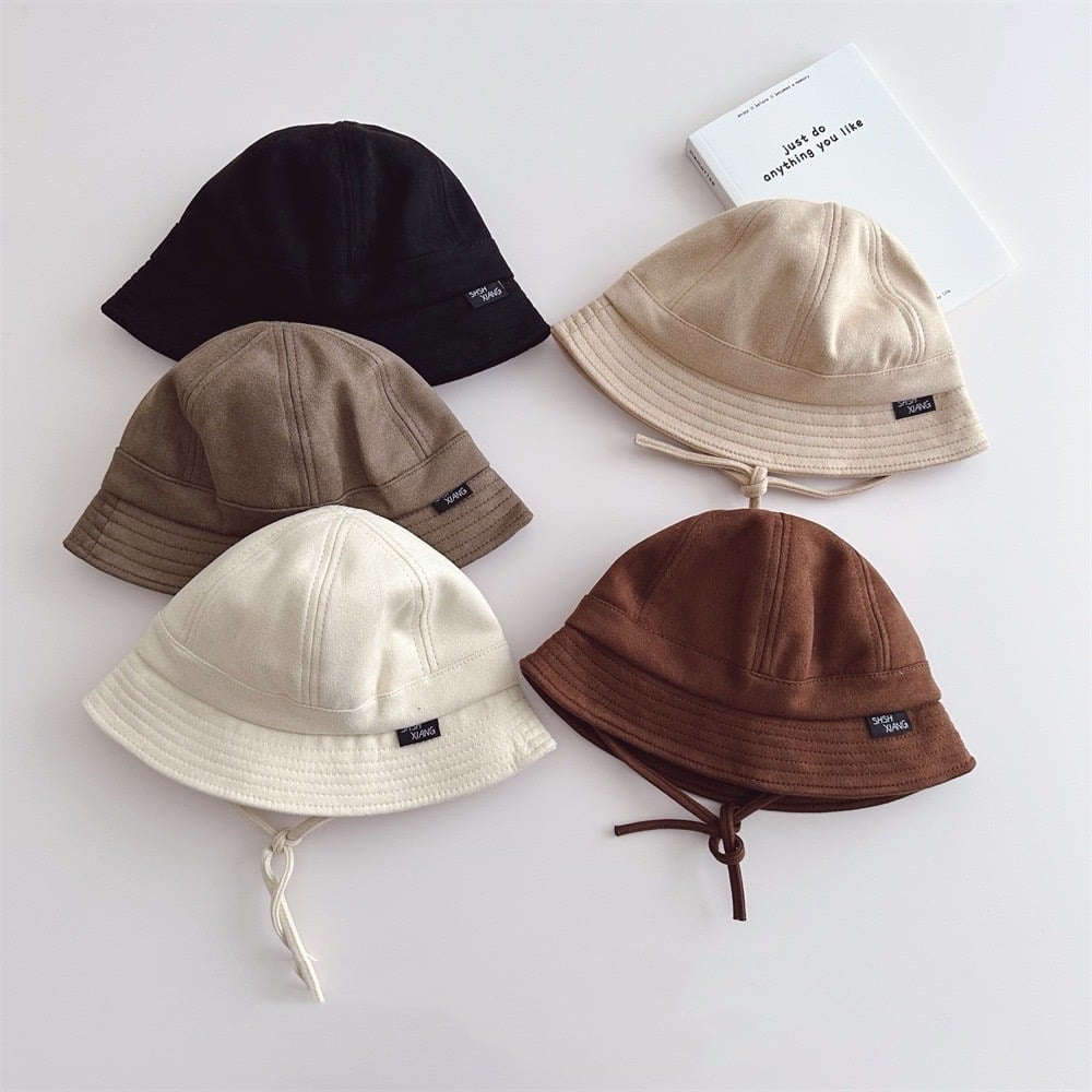 純色磨毛漁夫帽
