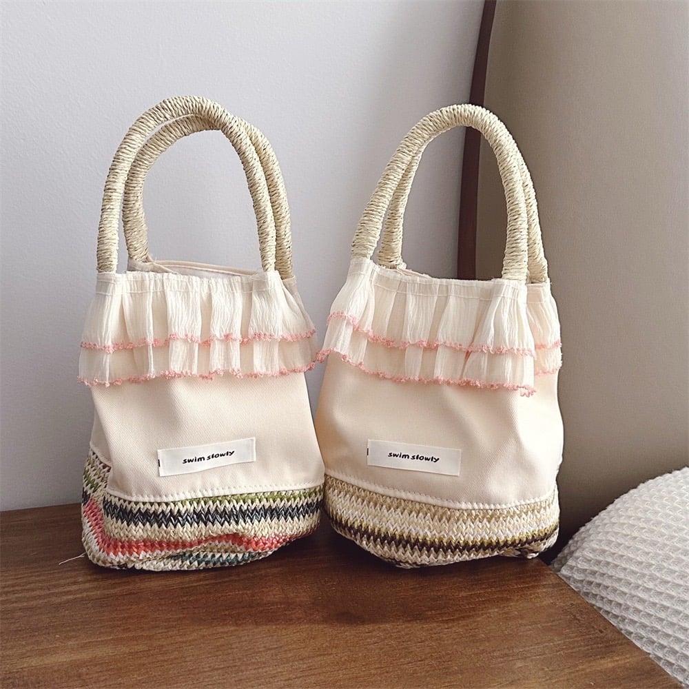 民族風花邊手提包