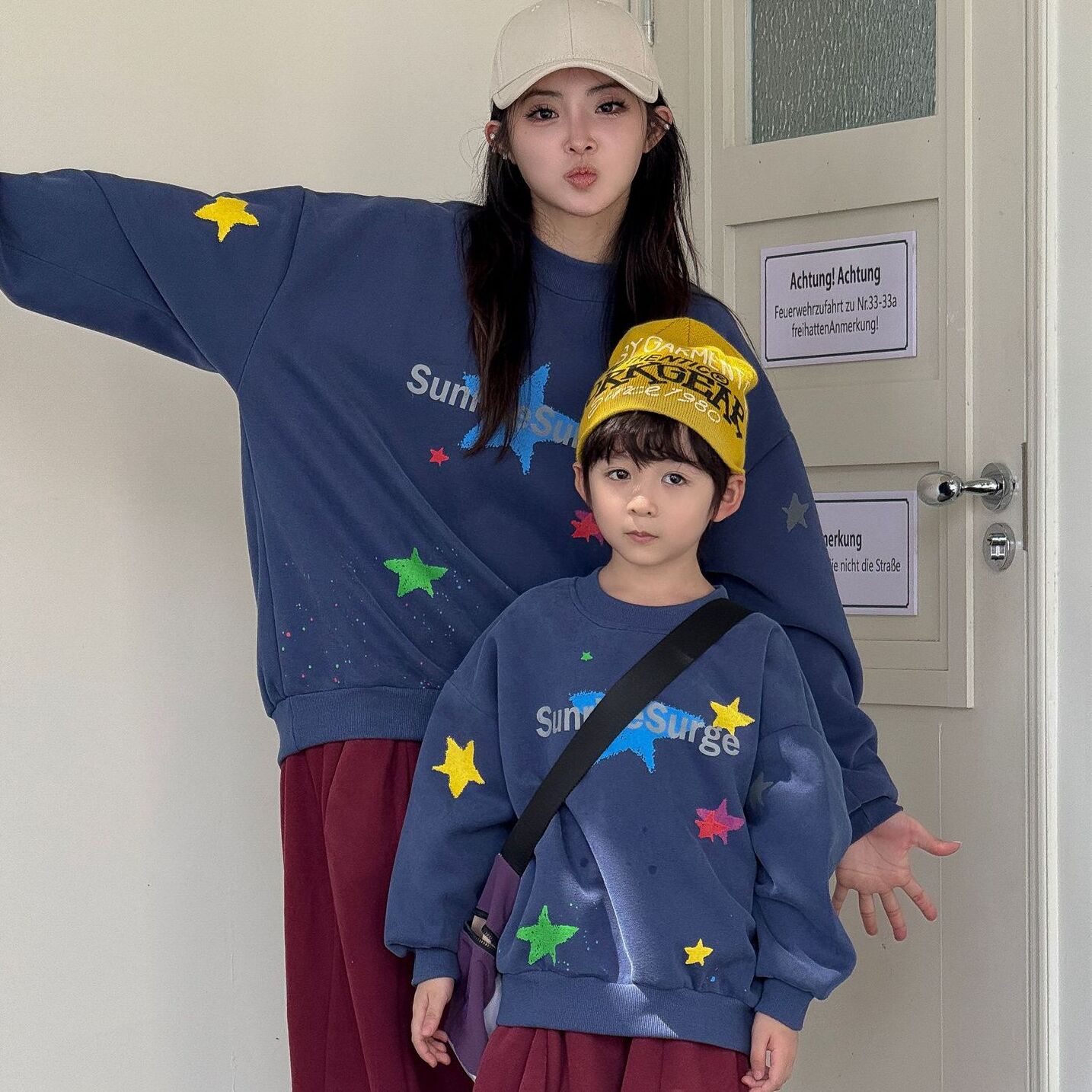 字母星星圓領上衣