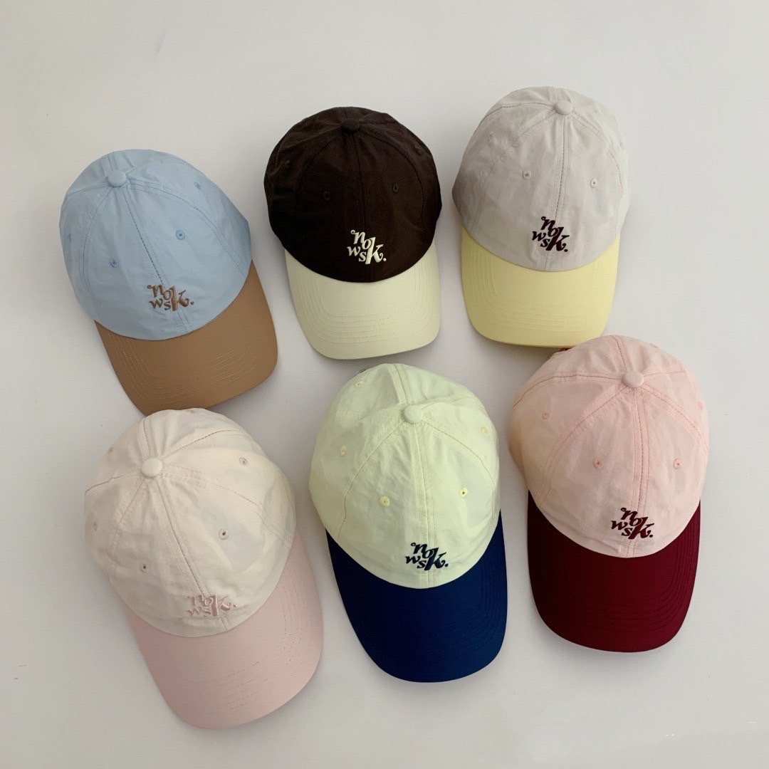 拼色刺繡棒球帽