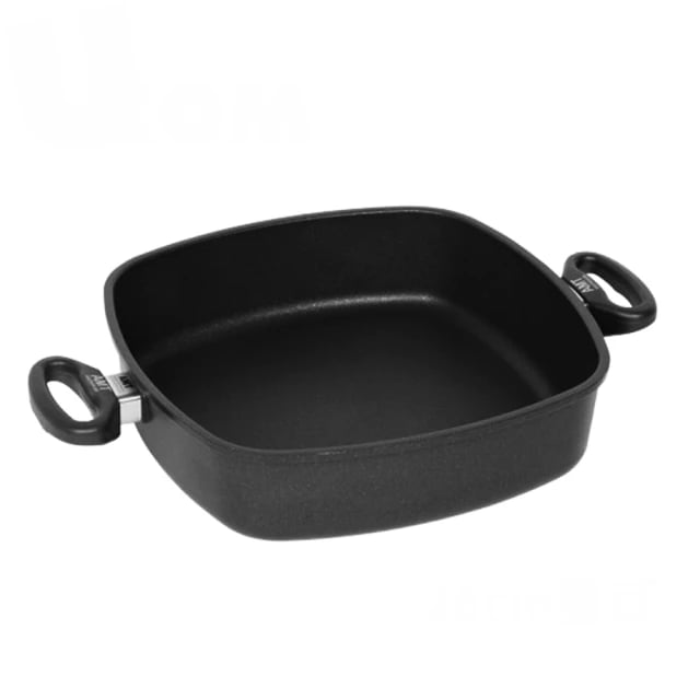 瑞康屋UCOM 德國黑魔法不沾鍋-方型深鍋雙耳26cm(無蓋)(團購專用)