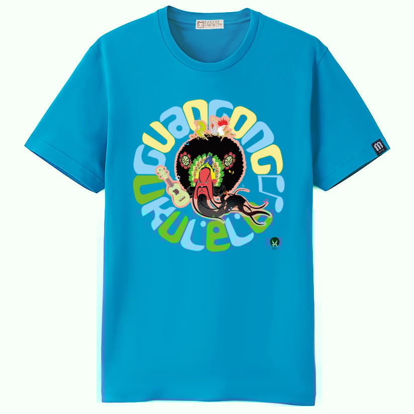 音樂關公T恤(立體印刷高質款) 黑、紅、粉 S