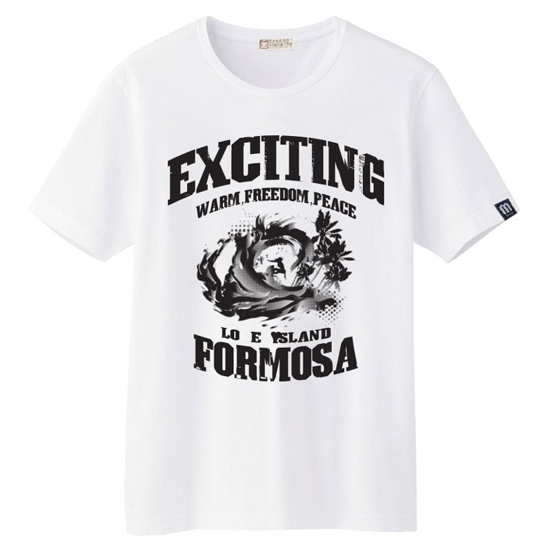 衝浪T恤_復古白