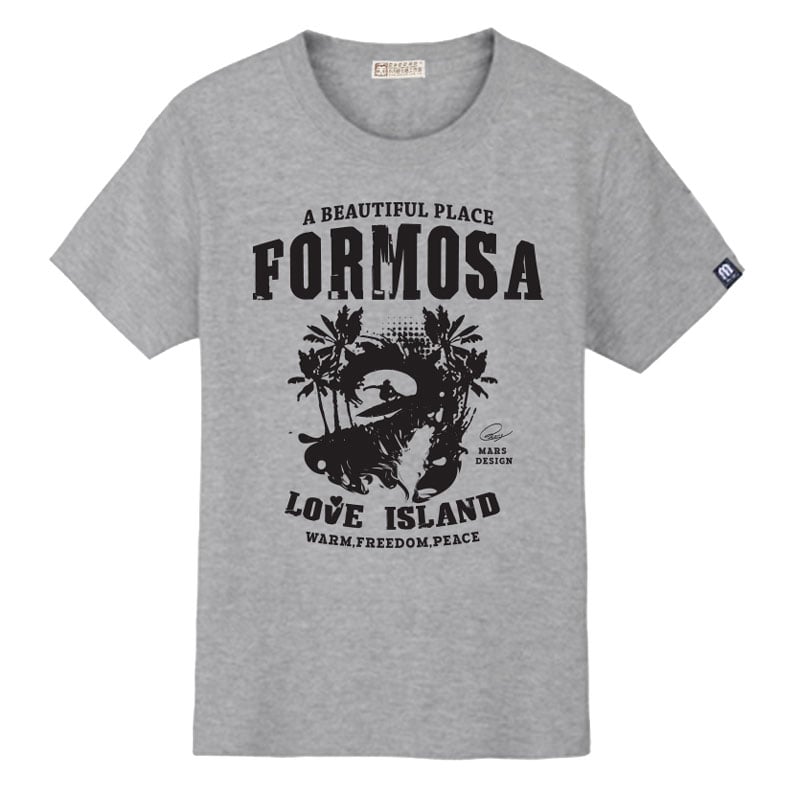 衝浪T恤_俐落麻灰色