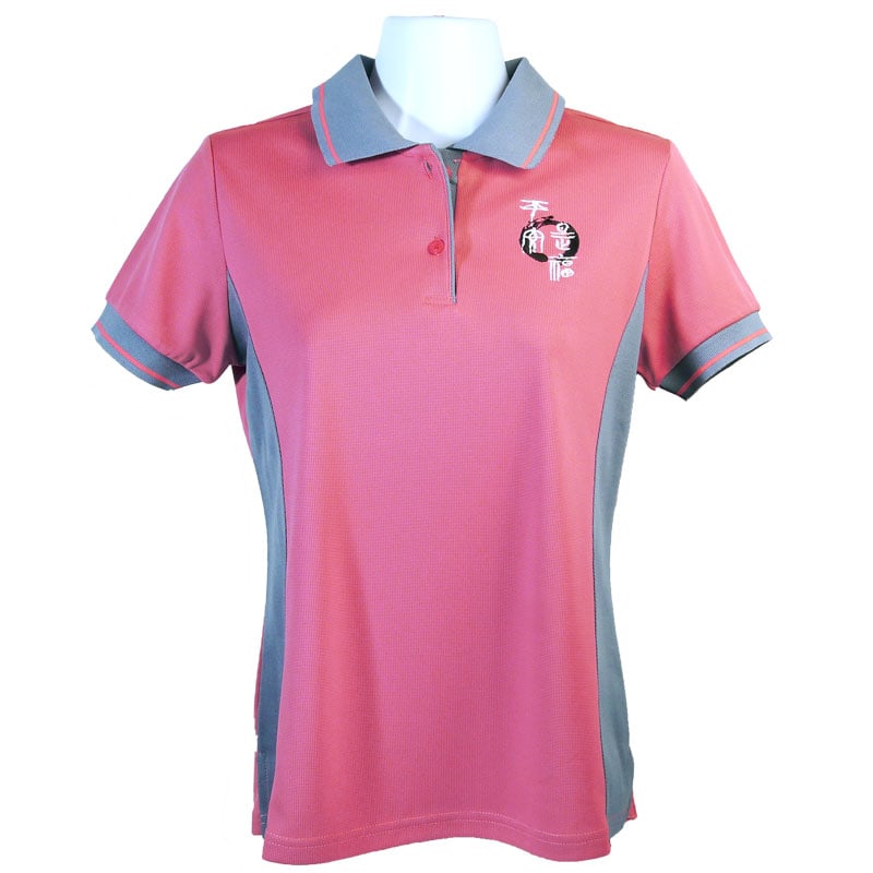 平安是福-竹碳纖維POLO衫-女-粉紅色_M