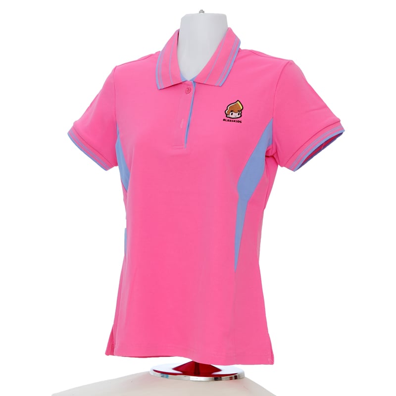 小八將-POLO衫-女-粉紅色